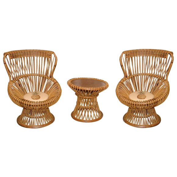 Franco Albini Marguerita Chairs &Table